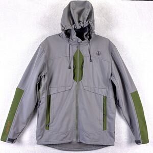 Leupold Frost Trail Jacket Mens L Gray Green Softshell Tactical Hunting Operator